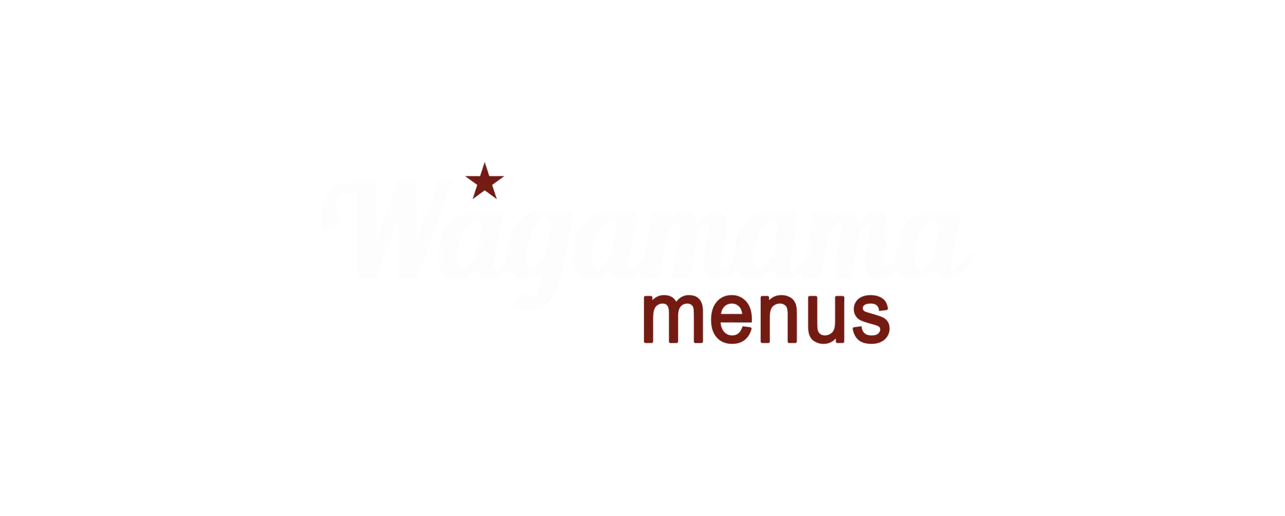 wagamama menus