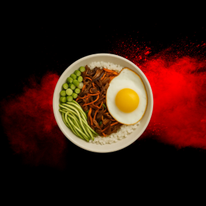 No Duck Donburi from Wagamama menus and prices 2025, featuring plant-based protein served over rice with vegetables and flavorful sauce.